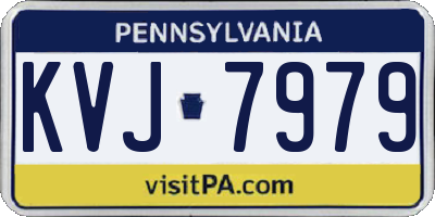 PA license plate KVJ7979