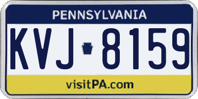 PA license plate KVJ8159