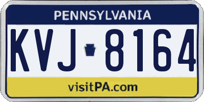 PA license plate KVJ8164
