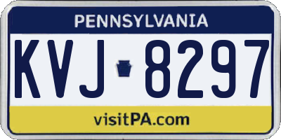 PA license plate KVJ8297