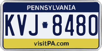 PA license plate KVJ8480