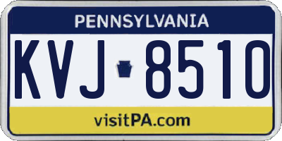 PA license plate KVJ8510