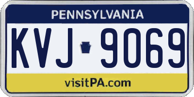 PA license plate KVJ9069