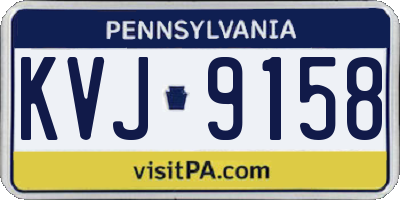 PA license plate KVJ9158