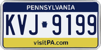 PA license plate KVJ9199