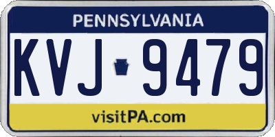 PA license plate KVJ9479