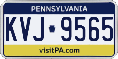 PA license plate KVJ9565