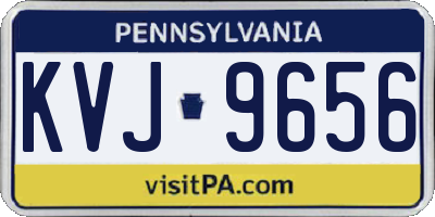 PA license plate KVJ9656