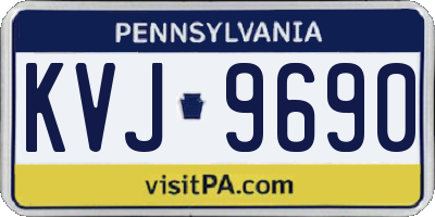 PA license plate KVJ9690