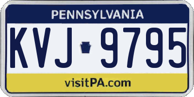 PA license plate KVJ9795