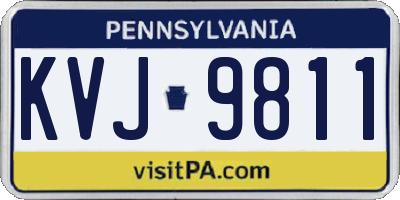 PA license plate KVJ9811