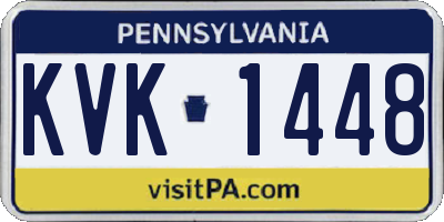 PA license plate KVK1448