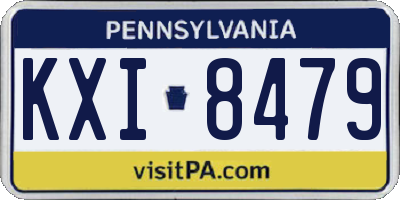 PA license plate KXI8479