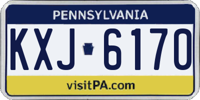 PA license plate KXJ6170