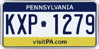 PA license plate KXP1279
