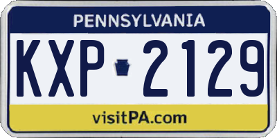 PA license plate KXP2129