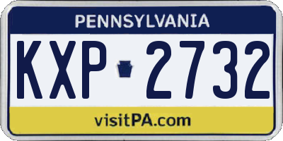 PA license plate KXP2732