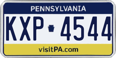 PA license plate KXP4544