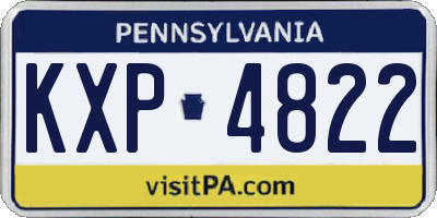 PA license plate KXP4822