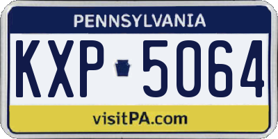 PA license plate KXP5064