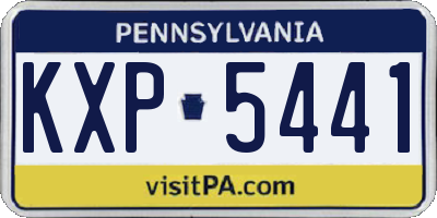 PA license plate KXP5441