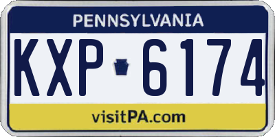 PA license plate KXP6174