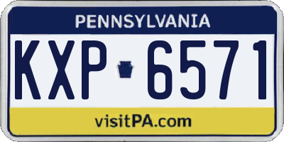 PA license plate KXP6571