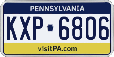 PA license plate KXP6806