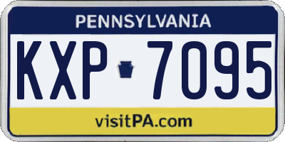 PA license plate KXP7095