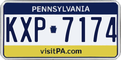PA license plate KXP7174