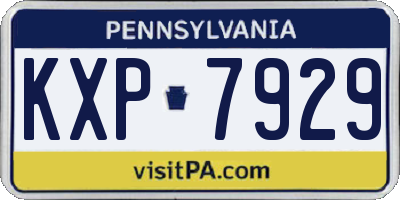 PA license plate KXP7929