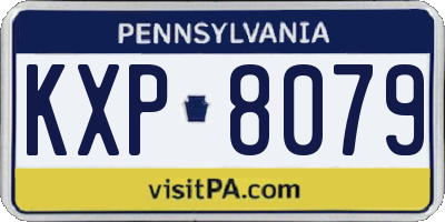 PA license plate KXP8079