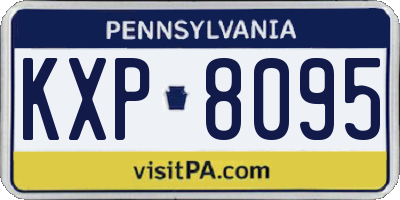 PA license plate KXP8095