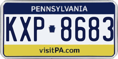 PA license plate KXP8683