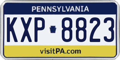 PA license plate KXP8823