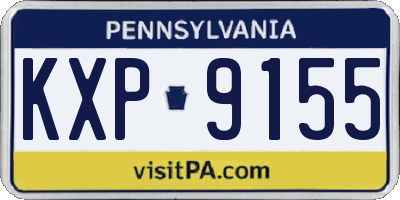 PA license plate KXP9155