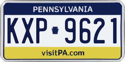 PA license plate KXP9621