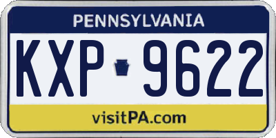 PA license plate KXP9622
