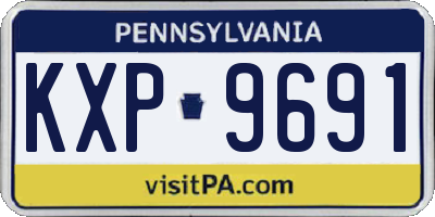 PA license plate KXP9691
