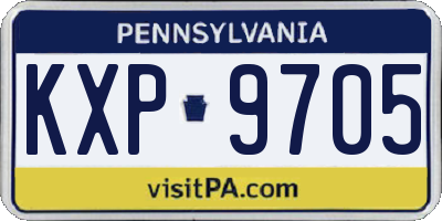 PA license plate KXP9705