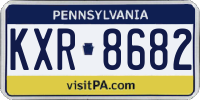PA license plate KXR8682