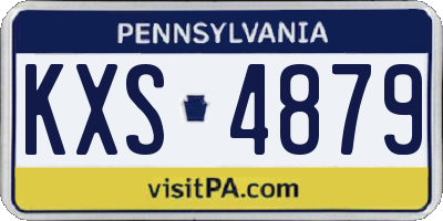 PA license plate KXS4879