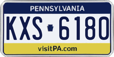 PA license plate KXS6180