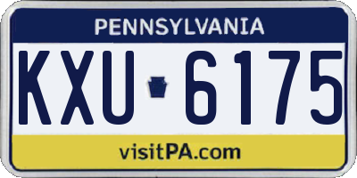 PA license plate KXU6175