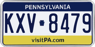 PA license plate KXV8479