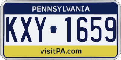 PA license plate KXY1659
