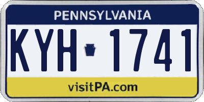 PA license plate KYH1741
