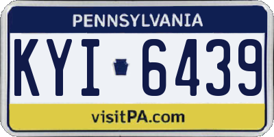 PA license plate KYI6439