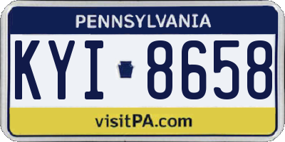 PA license plate KYI8658