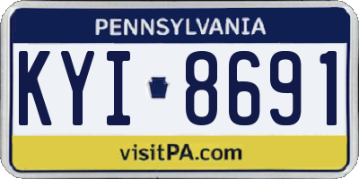 PA license plate KYI8691